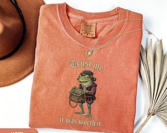 Funny Frog Comfort Colors T-Shirt, Medieval Meme Tee