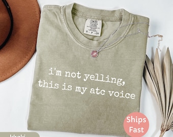 Funny Air Traffic Controller Comfort Colors T-Shirt: ATC Humor Gift