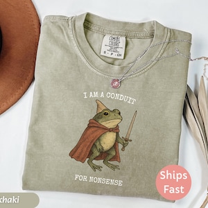 Comfort Colors Frog T-Shirt: Funny Knight Meme Shirt