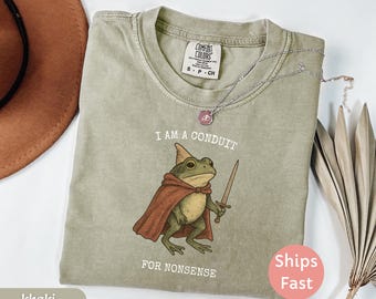 Comfort Colors Frog T-Shirt: Funny Knight Meme Shirt