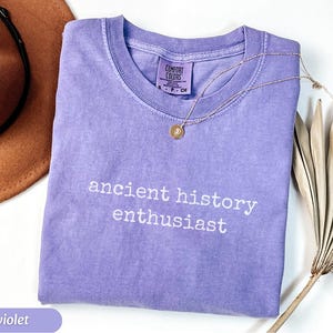 Comfort Colors Long Sleeve Ancient History Enthusiast Cotton T-Shirt, History immagine 11