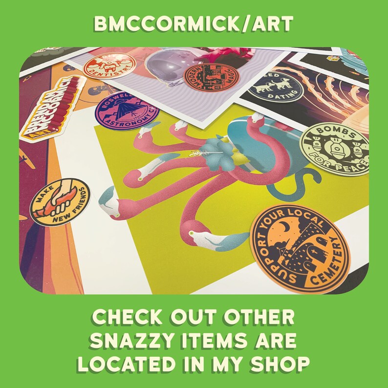 Support Your Local Cemetery 3 inch Vinyl Sticker image 3