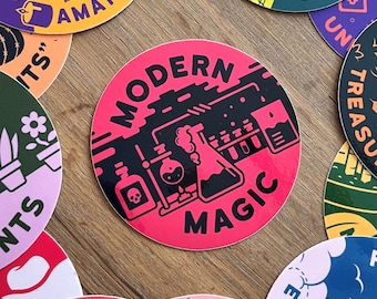 Modern Magic Sticker: Chemistry Vinyl Decal for Laptop, Car, Water Bottle