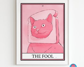 Cat Tarot The Fool Print