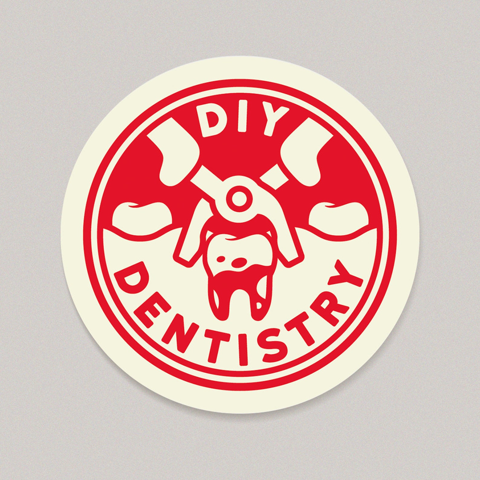 DIY Dentistry Teeth Pull 3 inch Vinyl Sticker Do It Yourself Etsy