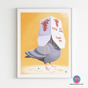 Trash Pigeon 8x10 Print
