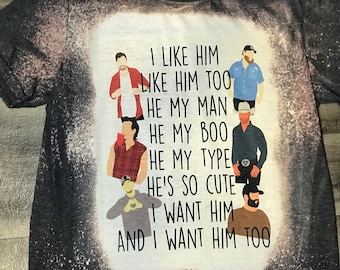 Cody Johnson T-shirt Kane Brown Luke Combs Morgan Wallen I like Him Too Graphic Tee I like Him Tiktok Dustin Lynch Country Funny