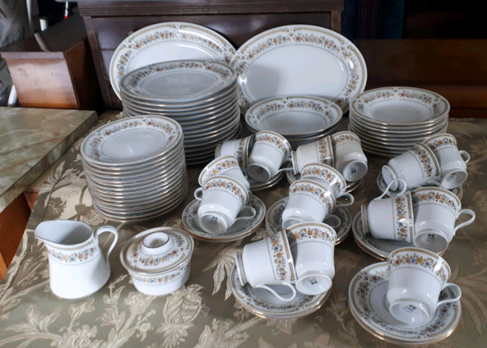 Liling Fine China Yung Shen Chippendale 76 PC Vintage Fine Etsy