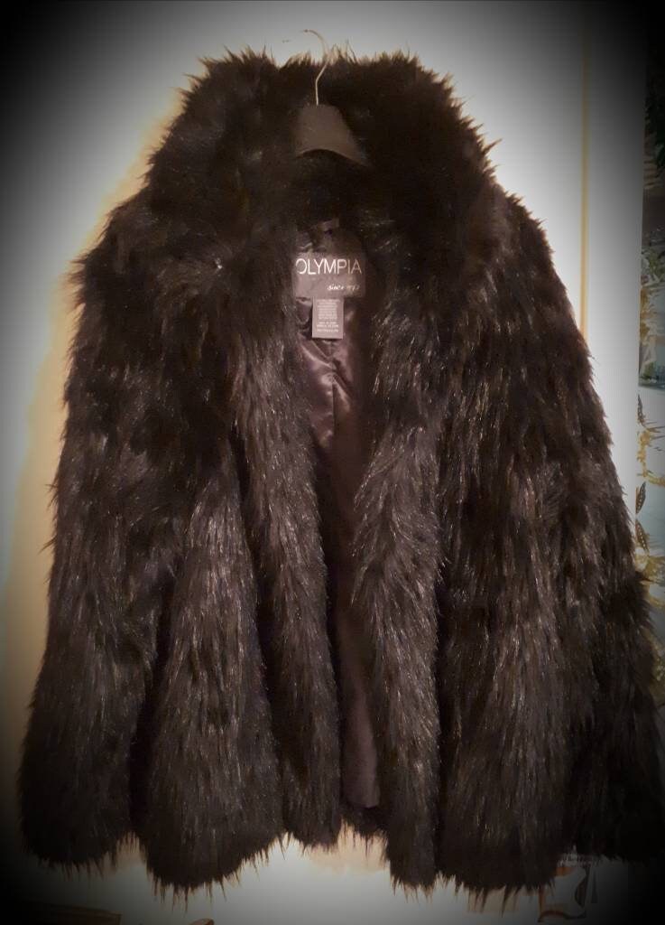 Shaggy Faux Fur Coat - Etsy Canada