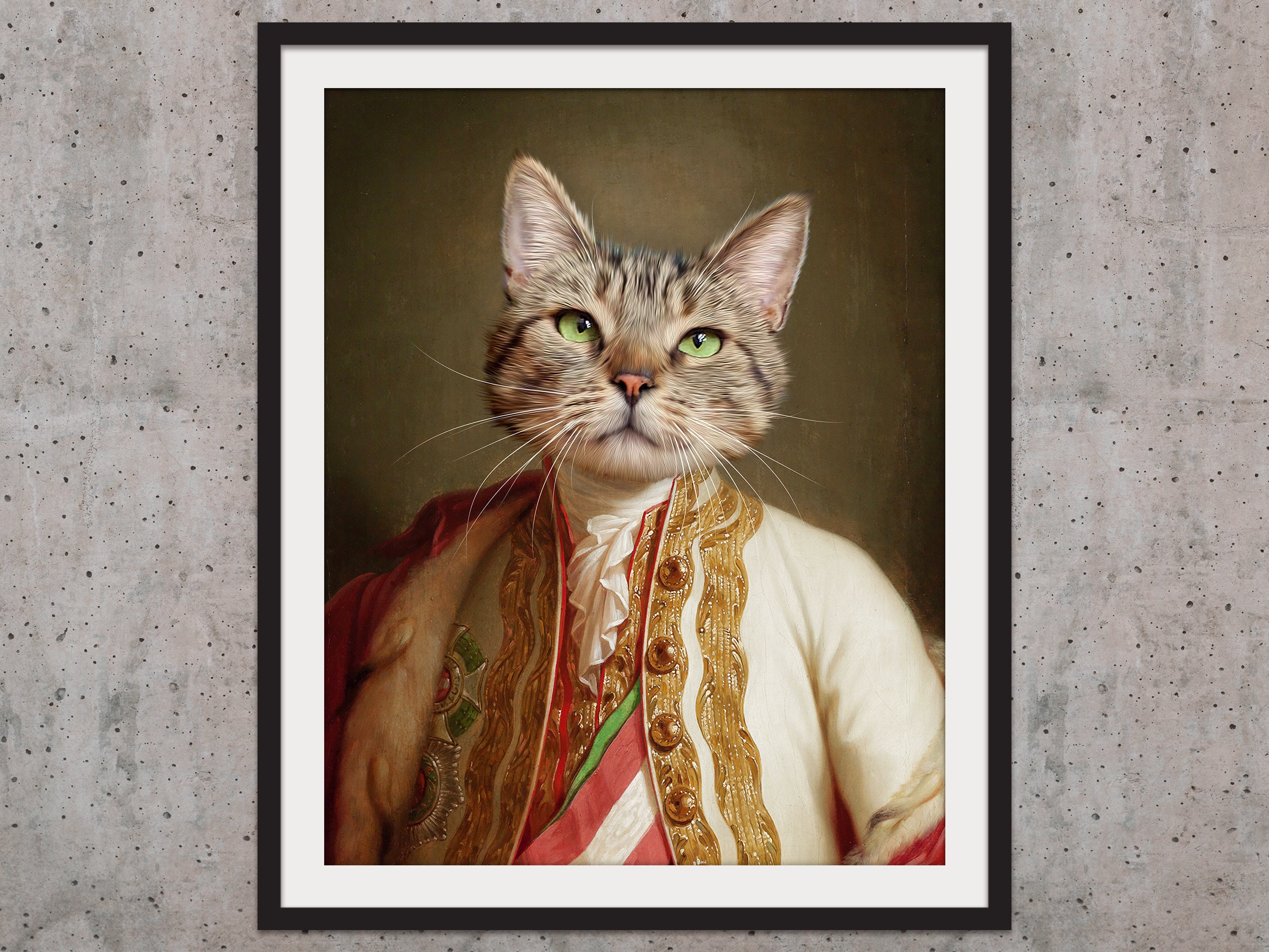 Royal Pet Portrait Personalized Historical Portrait Emperor | Etsy