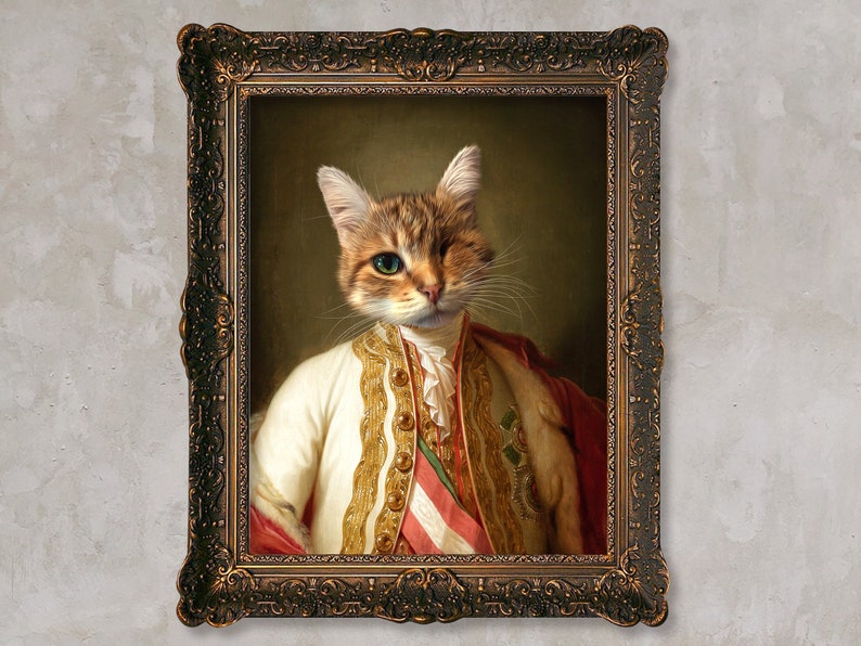 Royal Pet Portrait Personalized Historical Portrait Emperor | Etsy