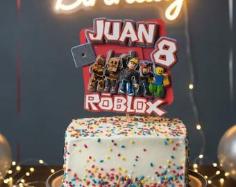 Roblox Cake Topper