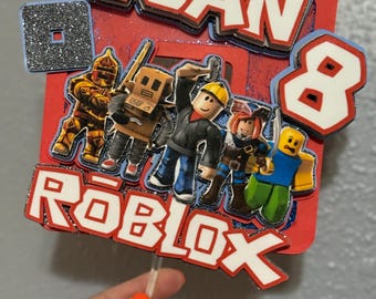 Roblox Cake Topper