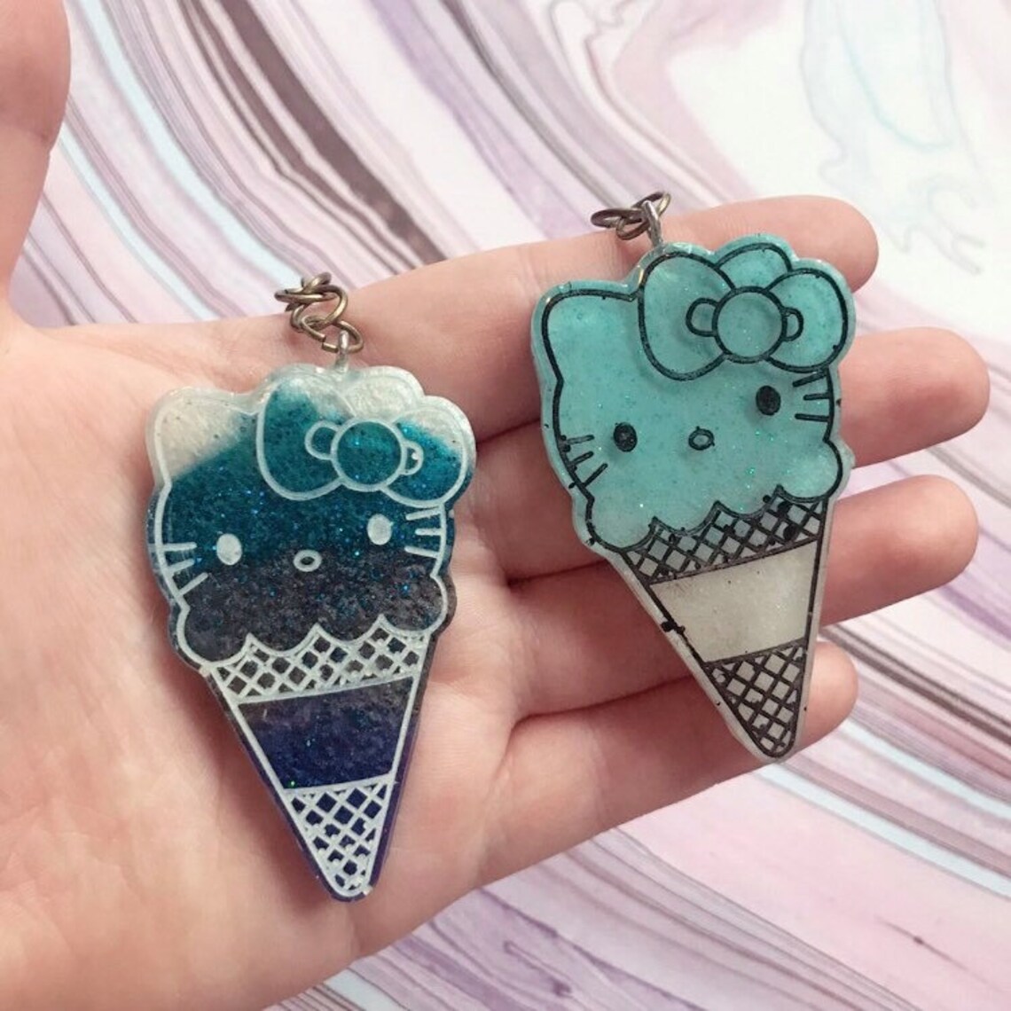 Hello kitty keychains Etsy