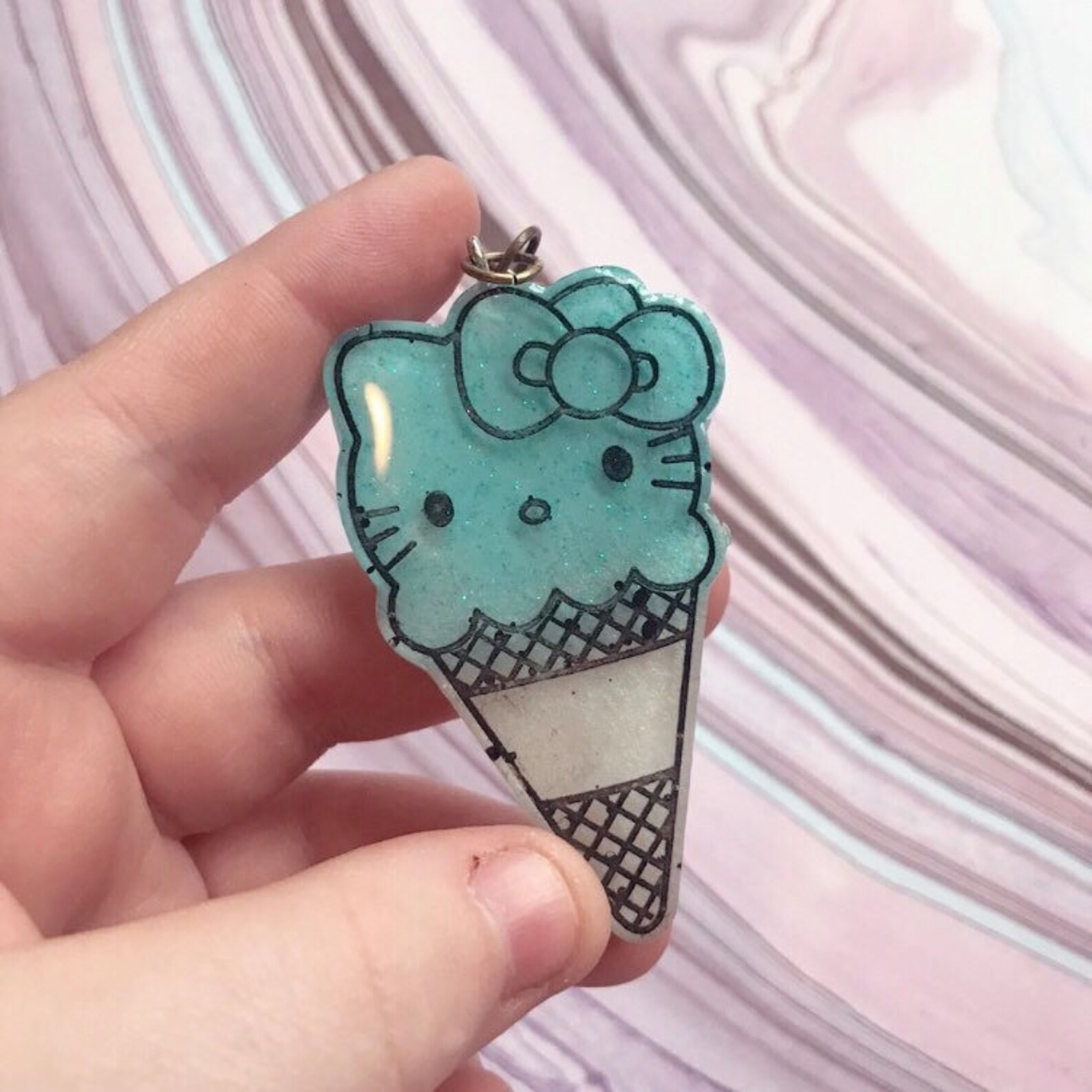 Hello kitty keychains Etsy