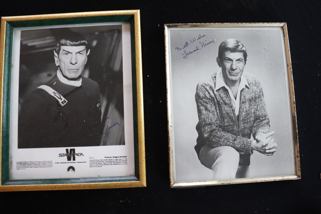 Two Framed Signed Photos of Leonard Nimoy 9