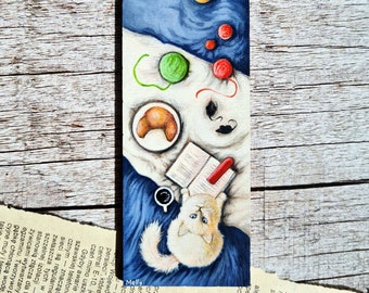 The Cat, Bookmark, artwork