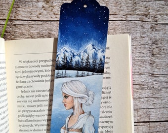 Ciri, Cirilla Of Cintria, The Witcher, Bookamark, hand-painted bookmark