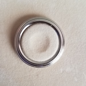 SILVERTONE Bezel for Gucci 1100/1200 interchangeable bezel watches NEW, unused.
