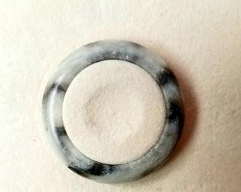 Black and White Marbled Bezel For Gucci 1100/1200 Bezel Watch. Matte, not Shiny. New (old stock).