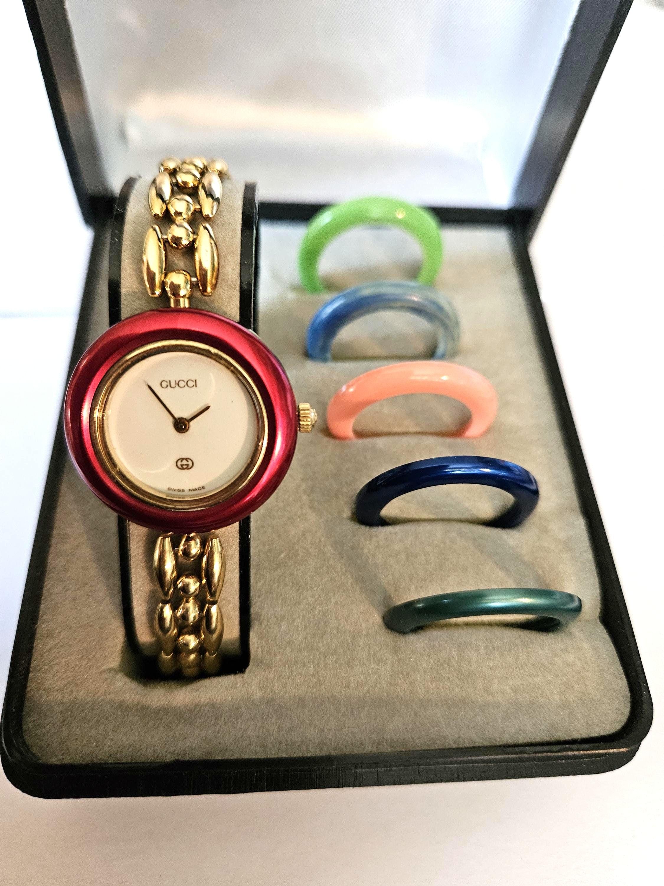 Gucci Change Bezel Watch Silver - Etsy