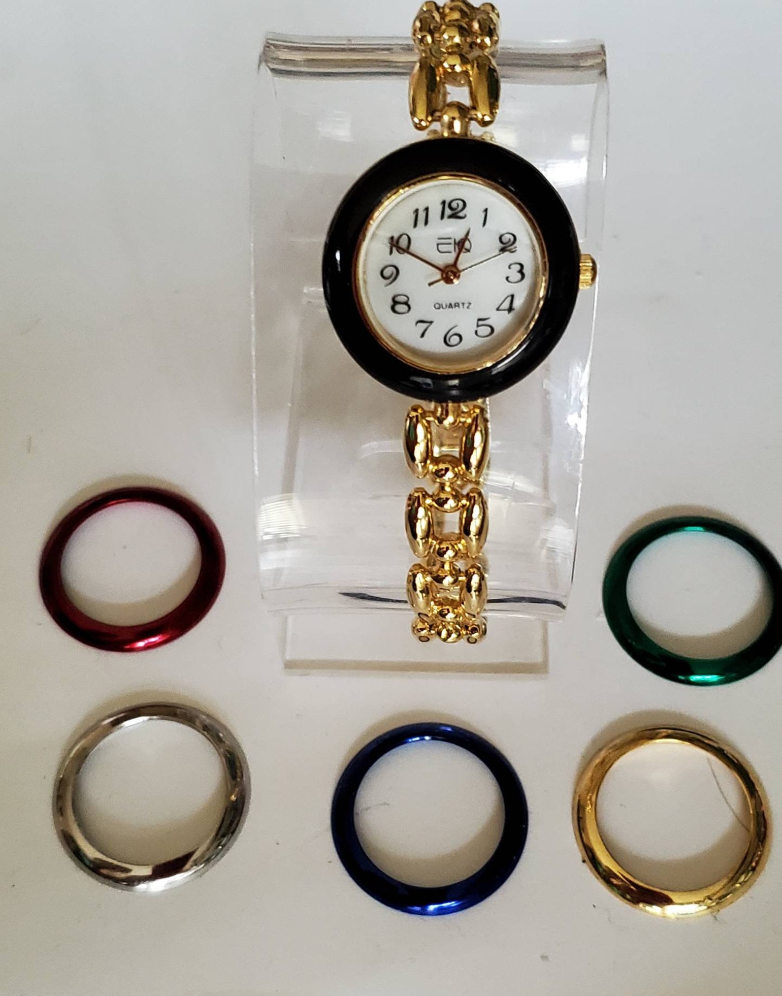 E.K.O. Fashion Watch with Interchangeable bezels Etsy