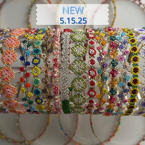 Flower Headbands (Handmade Mexican Huichol Chaquira)