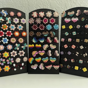 Mexican Huichol Stud Earrings #2