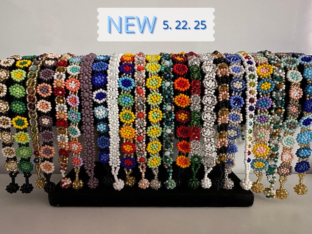 Mexican Huichol Small (daisy) Flower Bracelet