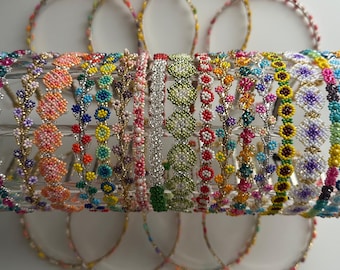 Flower Headbands (Handmade Mexican Huichol Chaquira)