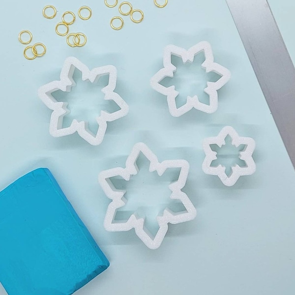 Polymer clay cutters, snowflake cutters, clay cutters, Christmas cutters, winter cutters, snowflake cutter