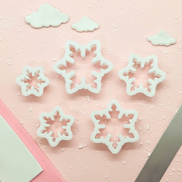 Polymer clay cutters, snowflake cutters, clay cutters, snowflake cutter, Christmas cutters, winter cutters,