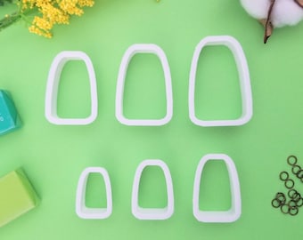 Polymer clay cutters, Trapezoid cutters, clay cutters