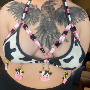Cow Kandi Harness - Rave Festival Accessory
