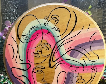 Mixed Emotions- Acrylic Painting on Wood