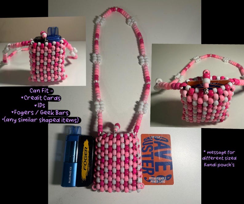 CUSTOM Kandi Necklace Pouch/Holder image 2