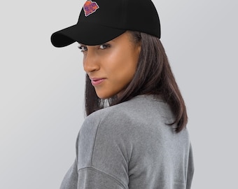 Purple & Orange Tie Dye Dad Hat | SC Outline, Game Day Cap
