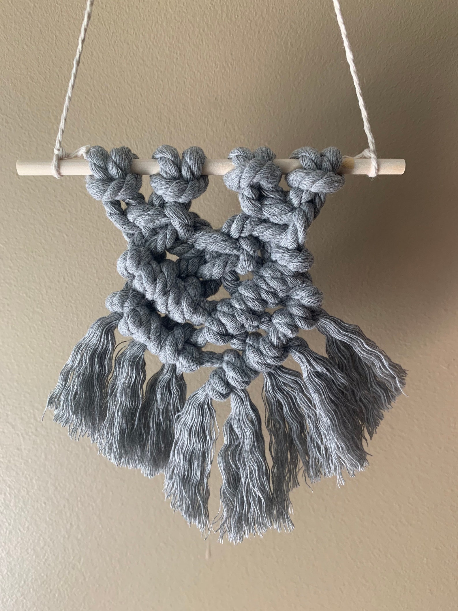 Mini Macrame Wall Hanging Etsy