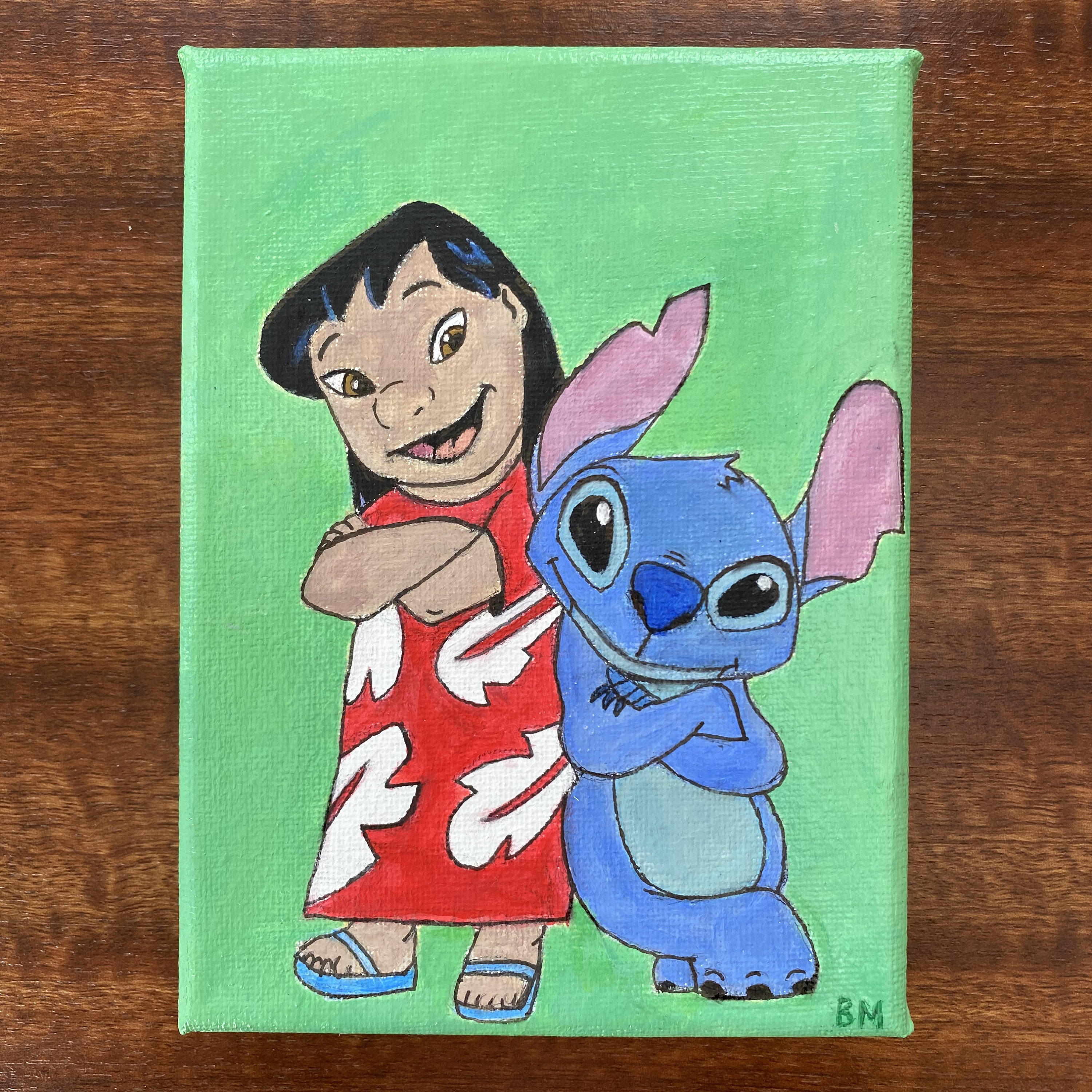 Lilo and Stitch Acrylic Painting - Etsy