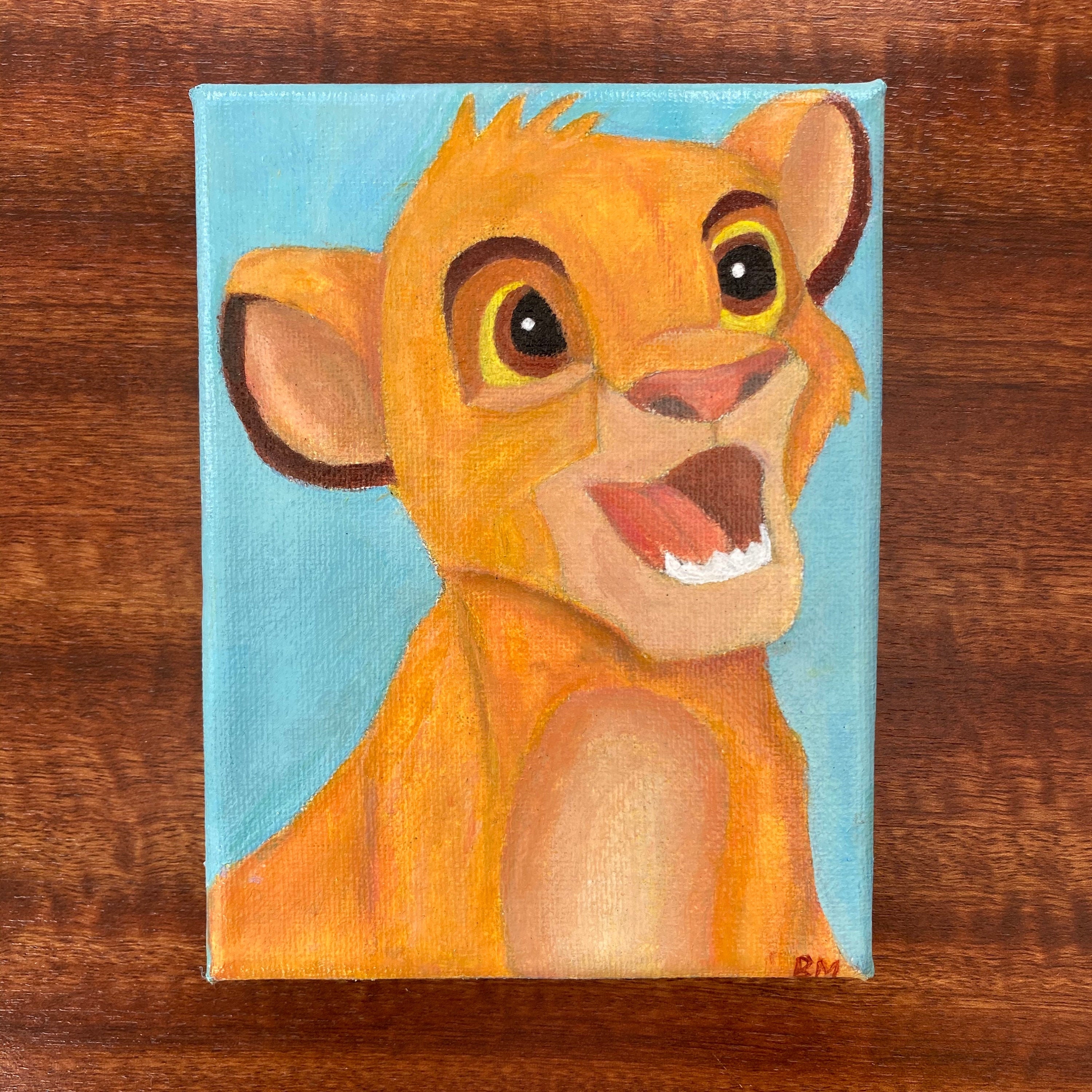 Lion King Simba Acrylic Painting