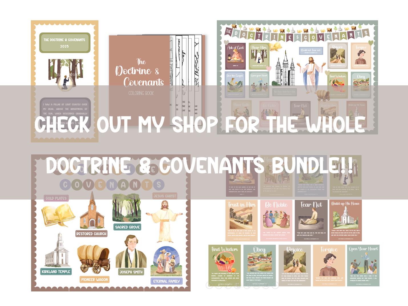 Doctrine & Covenants Bulletin Board Kit, Primary 2025 (digital Download ...