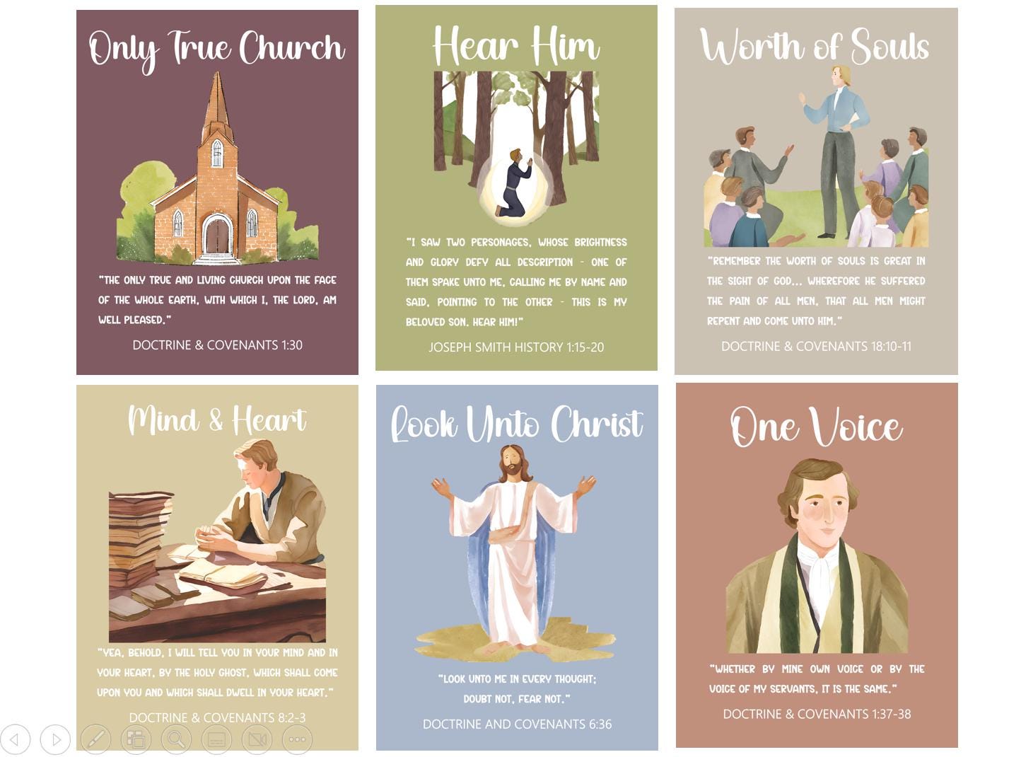 Doctrine and Covenants Scripture Mastery Posters, Seminary Decor ...