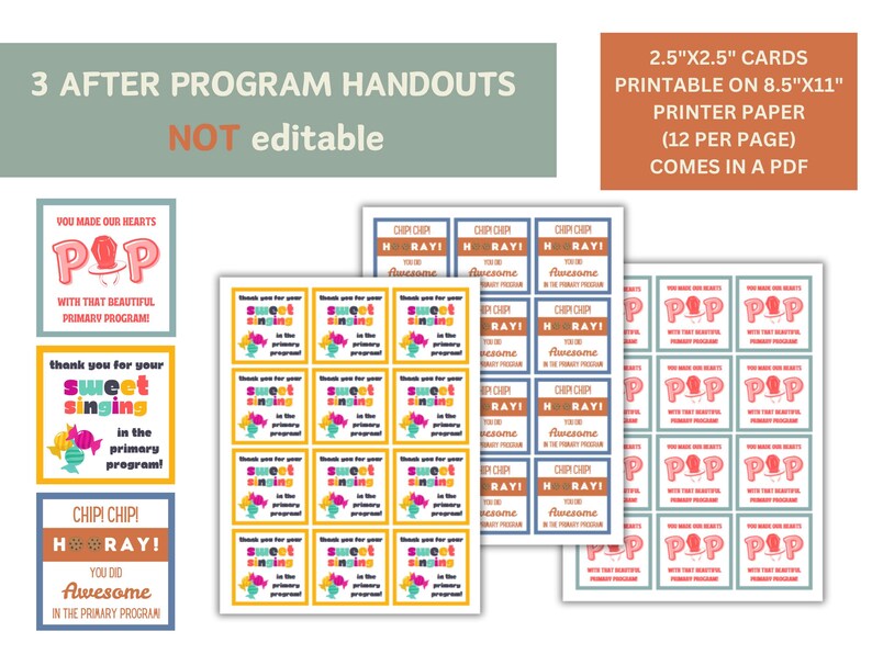 LDS Primärprogramm-Bundle: Bearbeitbare Einladungen und Poster (digitaler Download) Bild 7