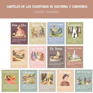 Carteles de las Escrituras de Doctrina y Convenios, 2025 Ven, sígueme, Primaria/Guardería, Iglesia de Jesucristo