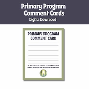 Opmerkingenkaart primair programma LDS | Basisopdrachten | Kerk van Jezus Christus van de Heiligen der Laatste Dagen | Primaire presentatie | Primaire traktatie:
