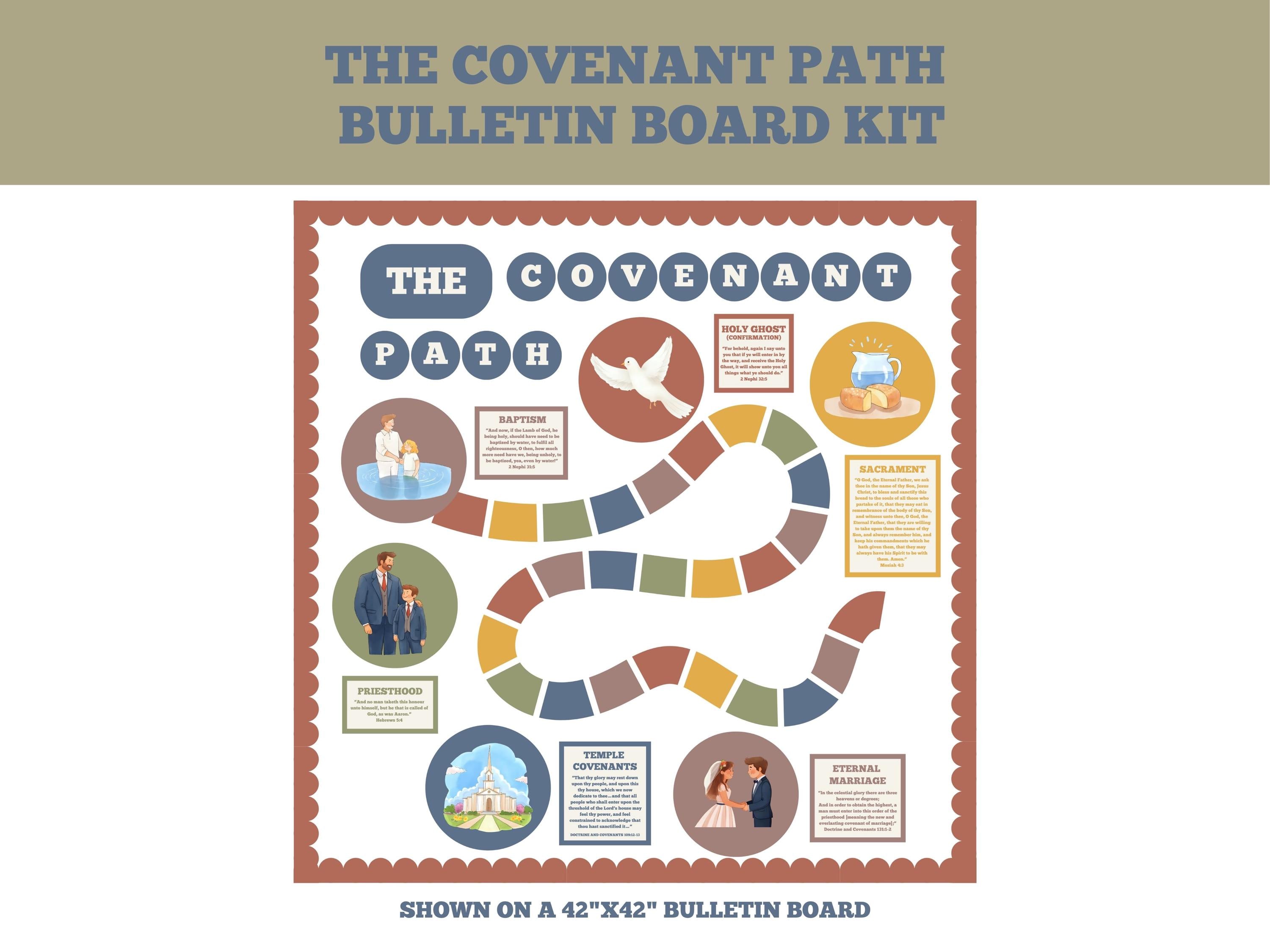 Covenant Path Bulletin Board Kit, Digital, Primary/nursery Decor ...