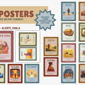 Old Testament Bulletin Board, 2026 Come Follow Me, Primary Bulletin Board, LDS Primary, Bible Scripture Art image 2