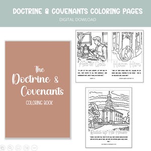 Pagine da colorare Dottrina e Alleanze, Libro da colorare, 2025 Vieni e seguitami, Primaria/Asilo Nido, Chiesa di Gesù Cristo dei Santi degli Ultimi Giorni