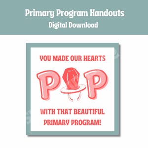 Folleto del programa de la Primaria SUD / Hizo que nuestros corazones se emocionaran / La Iglesia de Jesucristo de los Santos de los Últimos Días / Impresión de presentación de la Primaria / Regalo de la Primaria