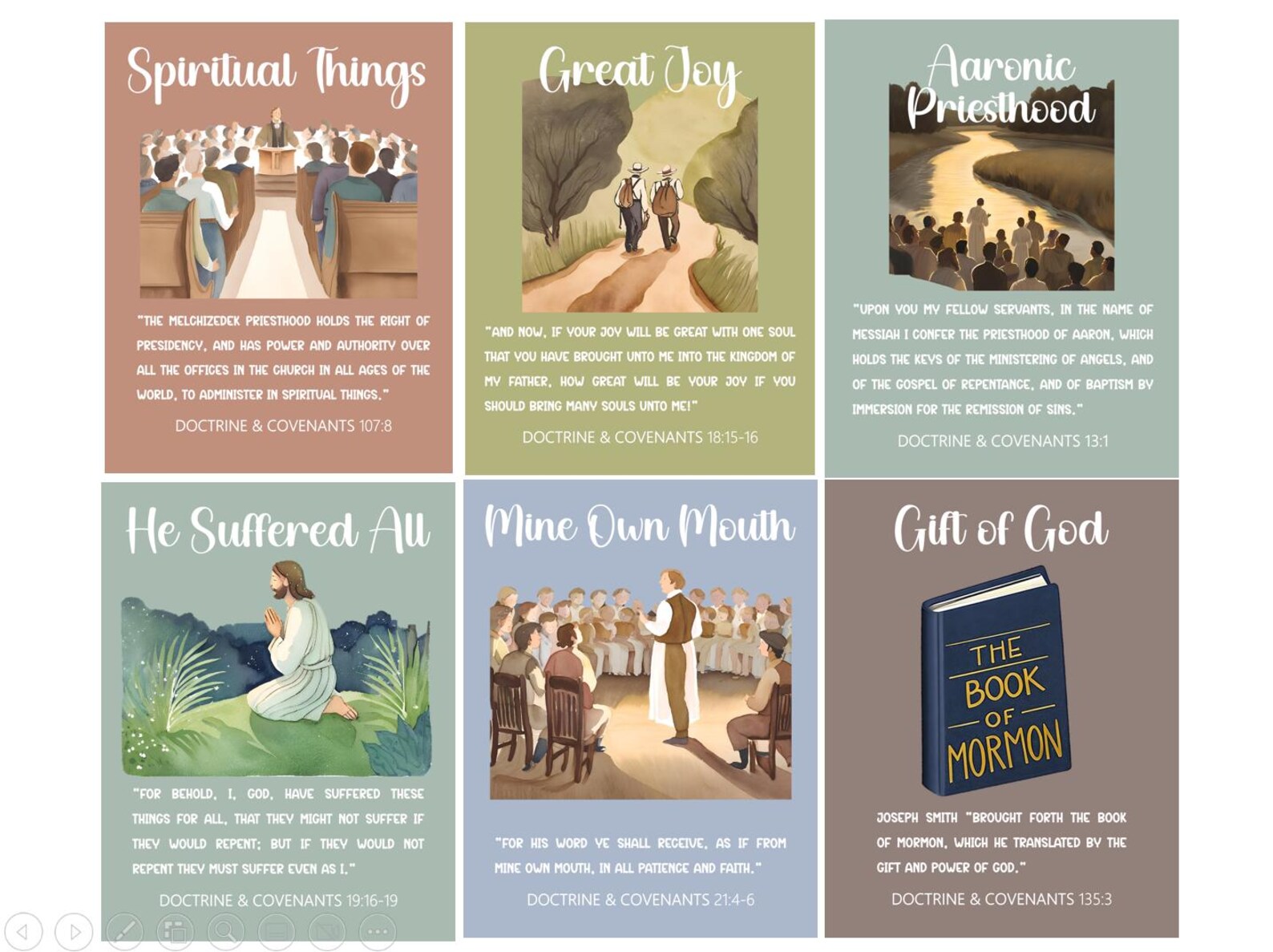 Doctrine and Covenants Scripture Mastery Posters, Seminary Decor ...